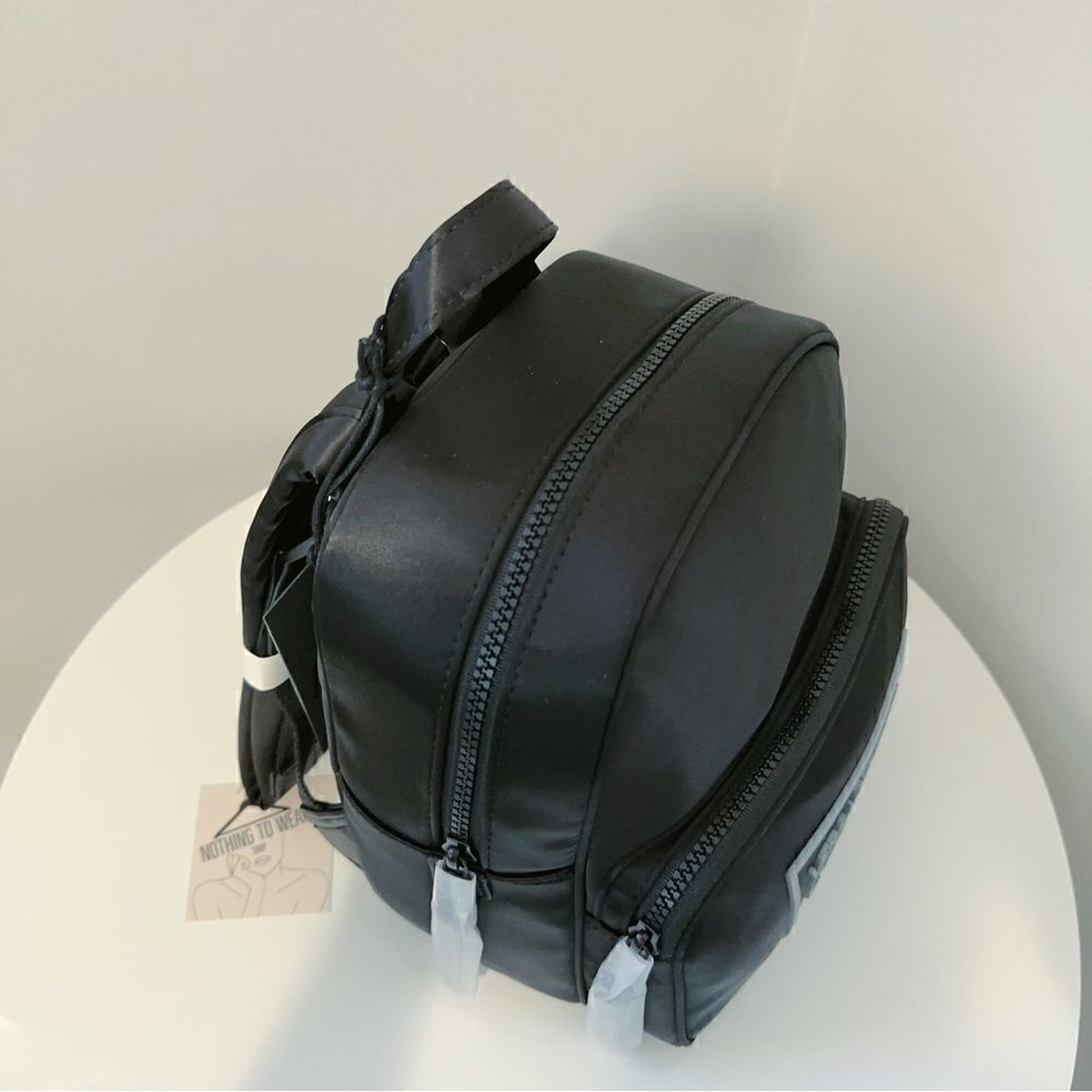 ⭕️ VERSACE JEANS Backpack Black Nylon Designer Logo - Picture 6 of 10